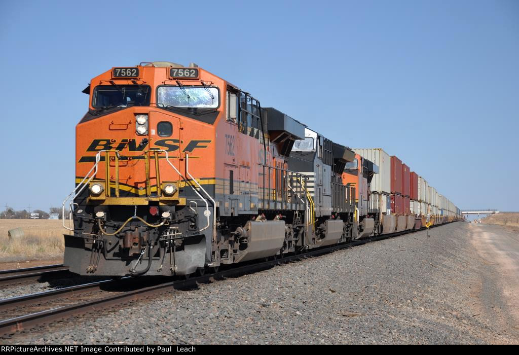 Stack train rolls west
